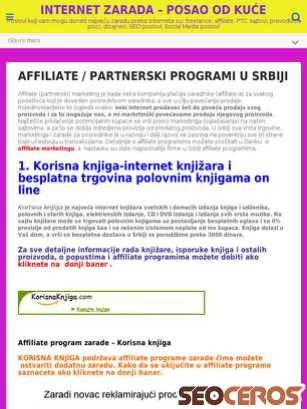 internetzaradaposaoodkuce.com/affiliate-programi-2 tablet prikaz slike