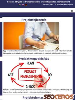 interreg-project.hu tablet előnézeti kép