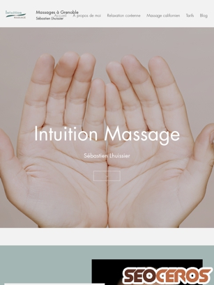 intuition-massage.com tablet prikaz slike