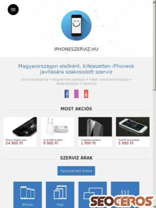 iphoneszerviz.hu tablet preview