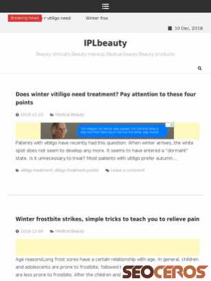 iplbeauty.cn tablet preview