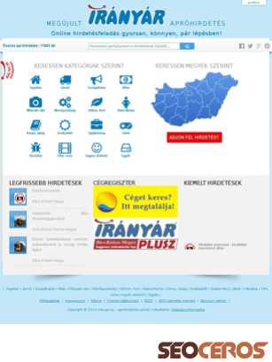 iranyar.hu tablet előnézeti kép