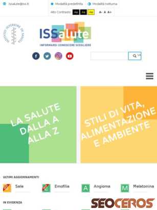 issalute.it tablet preview