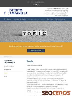 istitutocampanella.com/test-toeic tablet obraz podglądowy