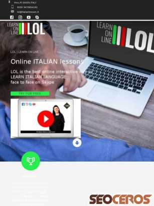 italianlesson.it tablet prikaz slike
