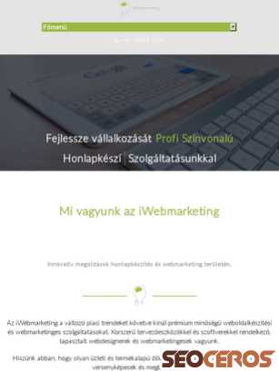 iwebmarketing.hu tablet Vista previa