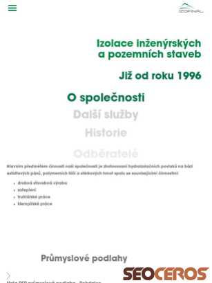 izofinalcz.cz tablet Vorschau