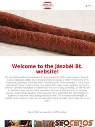 jaszbel.hu tablet előnézeti kép
