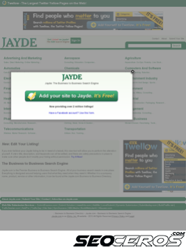 jayde.com tablet előnézeti kép