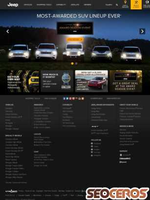 jeep.com tablet náhled obrázku