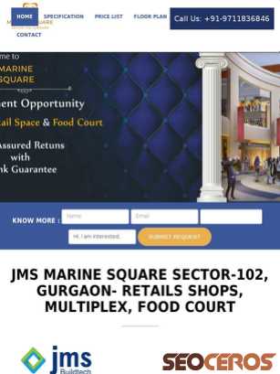 jmsmarinesquare.net.in tablet náhled obrázku
