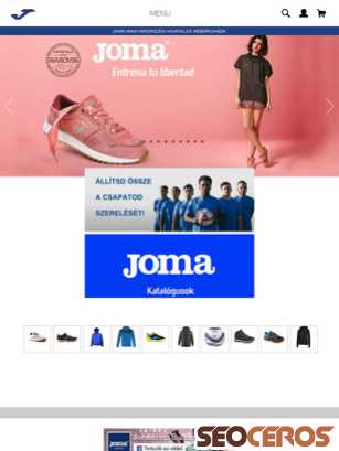 joma-sport.hu tablet preview