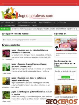 jugos-curativos.com tablet vista previa