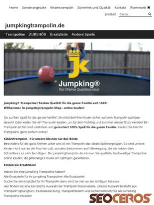 jumpkingtrampolin.de tablet vista previa