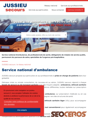 jussieu-secours.fr tablet előnézeti kép