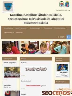 karolinavac.hu tablet előnézeti kép