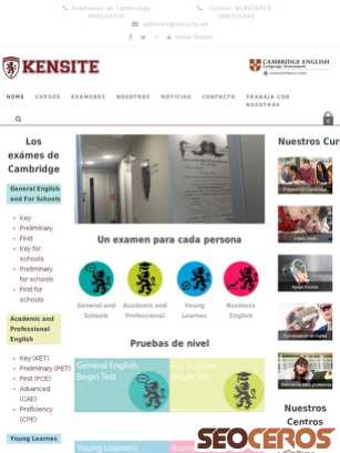 kensingtonsite.com tablet előnézeti kép