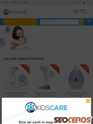 kidscare.ro tablet förhandsvisning