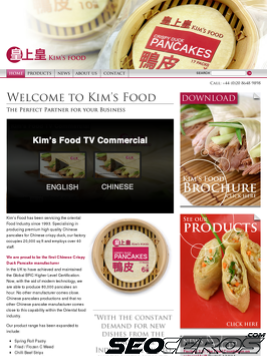 kimsfood.co.uk tablet preview
