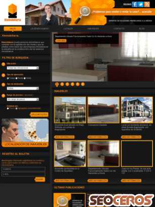 kinmobiliaria.com.mx tablet vista previa
