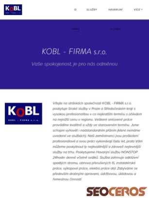 koblfirma.cz tablet förhandsvisning