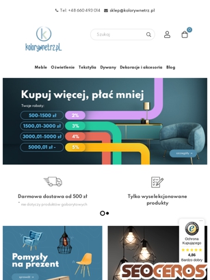 kolorywnetrz.pl tablet előnézeti kép