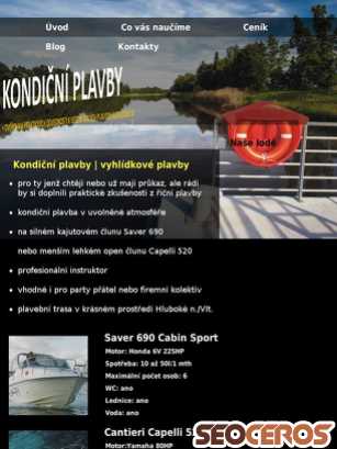 kondicniplavby.cz tablet előnézeti kép