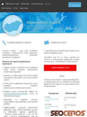 kozbeszerzesfigyelo.hu tablet förhandsvisning