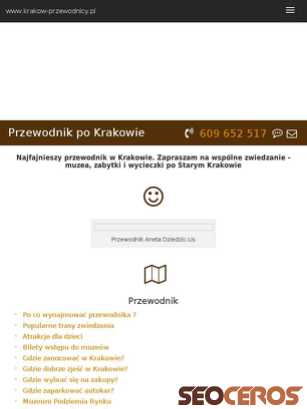 krakow-przewodnicy.pl tablet vista previa