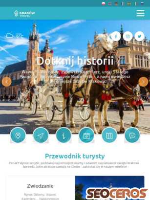krakow.travel tablet förhandsvisning