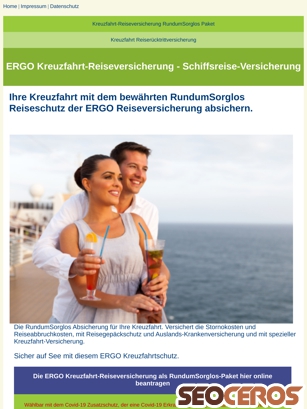 kreuzfahrt-reiseschutz.de tablet náhled obrázku