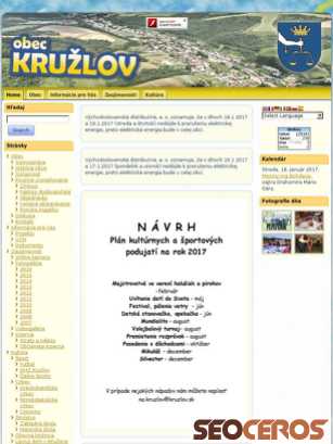 kruzlov.sk tablet előnézeti kép