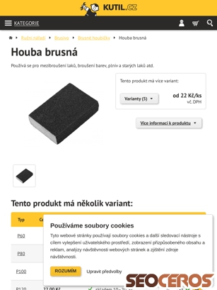 kutil.cz/rucni-naradi/brusivo/brusne-houbicky/houba-brusna tablet náhled obrázku