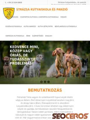 kutyaiskola-strazsa.hu tablet előnézeti kép
