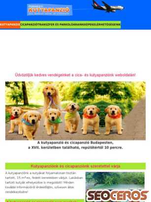kutyapanziok.hu tablet preview