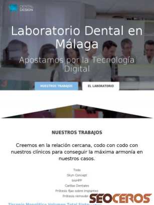 laboratoriodentaldesign.es tablet preview