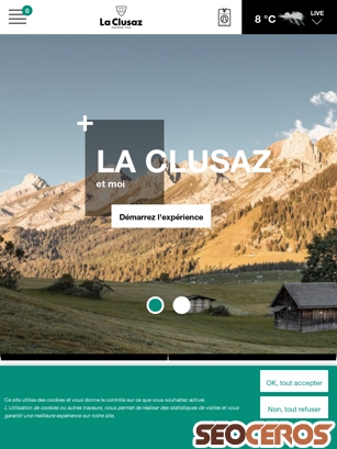 laclusaz.com tablet förhandsvisning