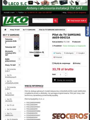 laco.pl/do-t-v-samsung/70pilot-do-tv-samsung-aa59-00431a-p431a tablet förhandsvisning