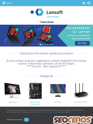 lansoft.hu tablet előnézeti kép