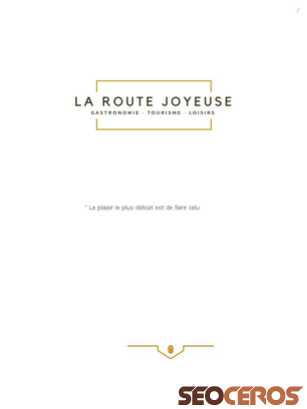 laroutejoyeuse.fr tablet náhled obrázku