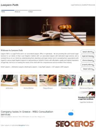 lawyerspath.org tablet previzualizare