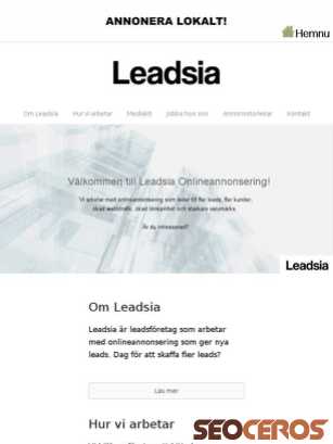 leadsia.se tablet Vorschau
