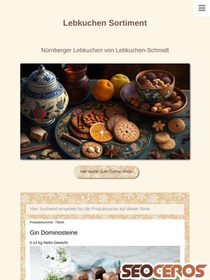 lebkuchen-genuss.de/nuernberger-lebkuchen/lebkuchen-sortiment.php tablet Vista previa