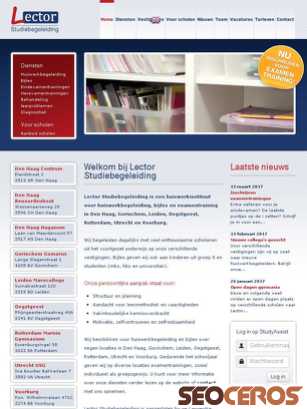lectorstudiebegeleiding.nl tablet Vista previa