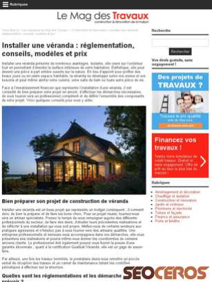 lemagdestravaux.com/dossier-88-veranda.html tablet preview
