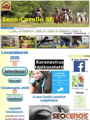 leon-cavallo.hu/index.htm tablet előnézeti kép