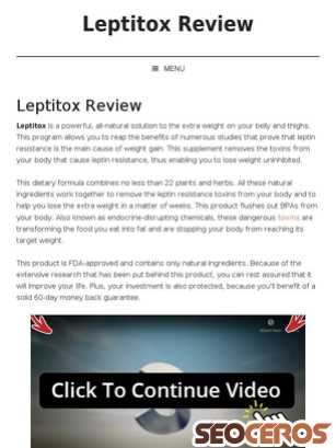 leptitoxsupplement.com tablet preview