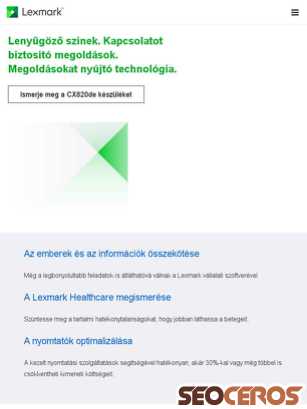 lexmark.hu tablet előnézeti kép