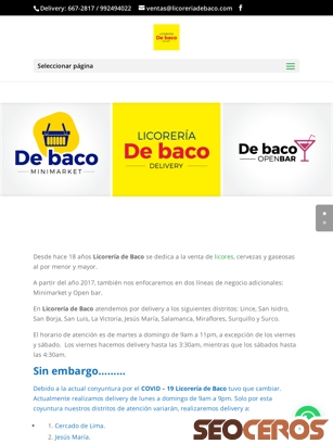 licoreriadebaco.com tablet előnézeti kép