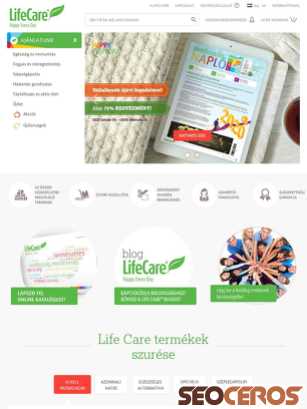 life-care.hu tablet förhandsvisning
